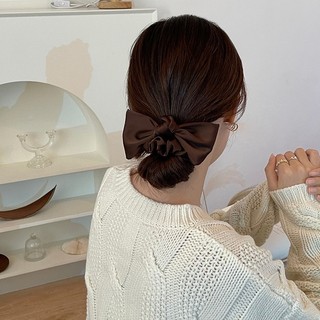 [Handmade] Dây cột buộc tóc đính nơ lụa satin sang trọng quý phái