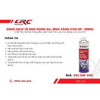Dung Dịch Vệ Sinh Họng Ga, Bình Xăng Con HP - 500ML
