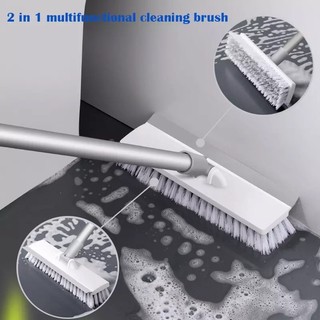 Cây chà sàn 2 đầu cọ chà sàn nhà tắm, chà sàn vệ sinh quét nước cọ rửa toilet cây gạt nước đa năng