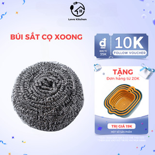 Cọ xoong nồi, Búi sắt cọ nồi niêu xoong chảo sạch bóng siêu rẻ - Love Kitchen