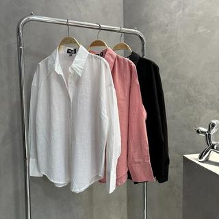 THE QUAO - Áo Sơ Mi Tay Dài Ba Màu Vải Thô R2503_381