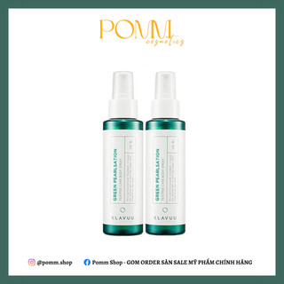 Xịt lưng Klavuu Green Pearlsation teatree care body spray 100ml hương tràm