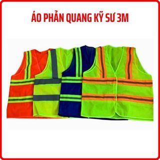 Áo lưới phản quang, Áo phản quang 3M. Áo phản quang, Áo phản quang công trình, Áo dạ quang 3M