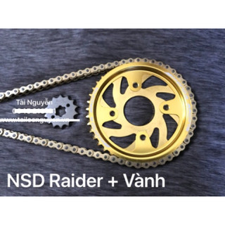 BỘ NHÔNG SÊN DĨA HÀNG XỊN CHO RAIDER (SÊN DID 10LY VÀNG + NHÔNG + DĨA THÁI XỊN)