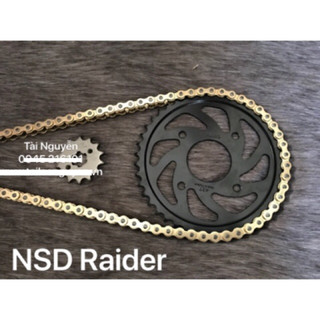 BỘ NHÔNG SÊN DĨA HÀNG XỊN CHO RAIDER (SÊN DID 10LY VÀNG + NHÔNG + DĨA THÁI XỊN)