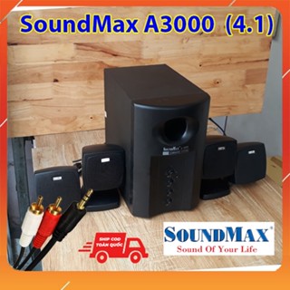  LOA VI TÍNH - LOA NGHE NHẠC SOUNDMAX A3000 ÂM THANH 4.1 – TẶNG KÈM DÂY AUDIO 3.5 LY 