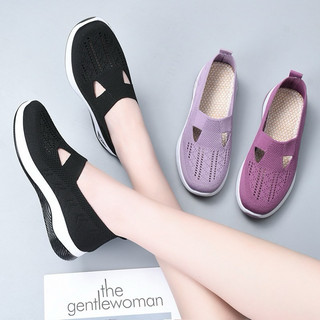 Giày lười nữ giày thể thao cổ thấp cho nữ, giày thể thao chạy bộ giày slipon siêu nhẹ đế cao su