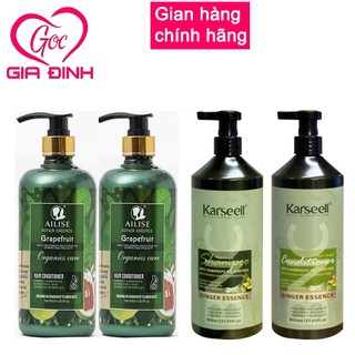 Dầu Gội Gừng Xả Bưởi AILISE GRAPEFRUIT 800ML Chống Rụng Tóc Kích Mọc Tóc Phục Hồi Tóc Khô Xơ Hư Tổn