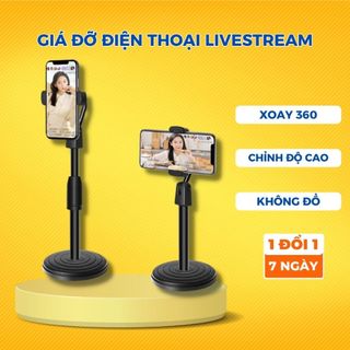 [Hàng Loại 1] Giá Đỡ Điện Thoại livestream xem video Ổn Định Xoay 360 Độ dùng để Quay Phim Ghi Hình Đa Dụng