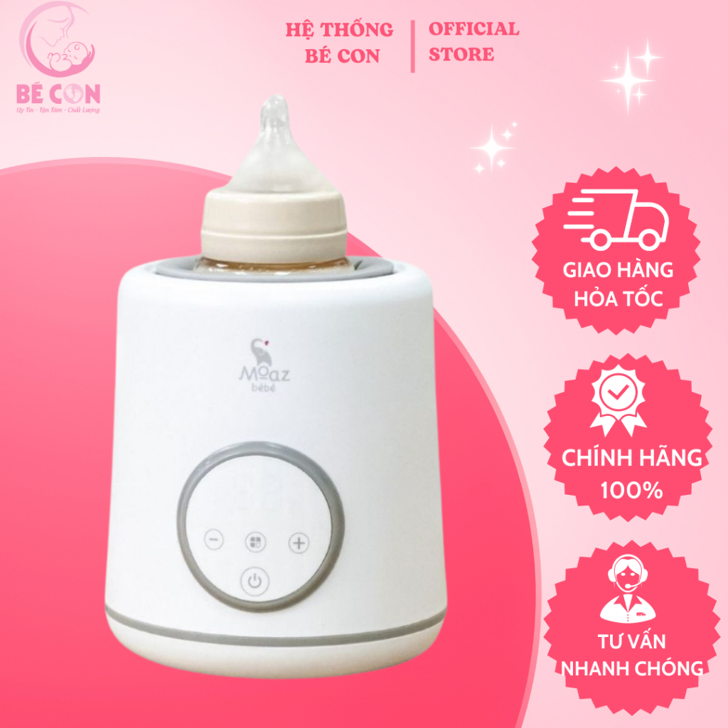 Máy lắc bình sữa và giữ ấm sữa thông minh Moaz BéBé MB079