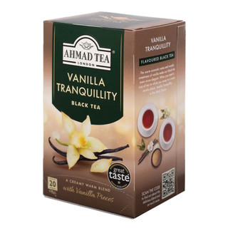 Trà đen hương Vanilla Ahmad 40g - Ahmad Vanilla Tranquility 40g/20bags (túi lọc có bao thiếc - 20 túi/hộp)