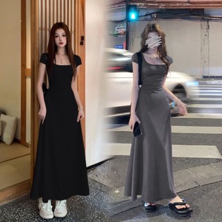 Đầm váy xoè chữ A nhún eo cộc tay phong cách hottrend mùa hè 2024 (CÓ BIG SIZE) SP154