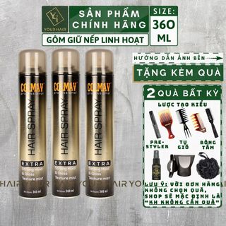 Gôm xịt giữ nếp Colmav Hair Spray - Extra Strong Hold - 360ml