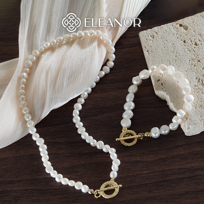 Dây chuyền vòng tay nữ Eleanor Accessories bộ trang sức ngọc trai nhân tạo phụ kiện trang sức 7343