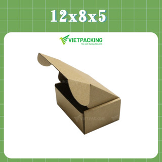 12x8x5 Combo 50 hộp carton nắp gài siêu tiết kiệm, kiểu dáng đẹp, thiết kế tiện lợi, chuyên đựng quà tặng và phụ kiện
