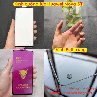 Kính cường lực Huawei nova 5T/ Honor 20/ Honor 20 pro/ Honor 20s xịn OG, siêu kính trong full màn hình, full keo