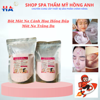 Bột mặt nạ dẻo cánh hoa hồng - gói 500g 1000g mặt nạ noa hồng cánh colagen.