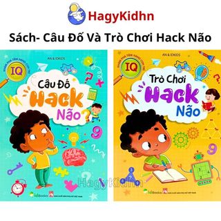Sách- câu đố và trò chơi hack não- phát triển trí tuệ, tư duy hagykidhn khám phá tiềm năng con trẻ - phát triển iq