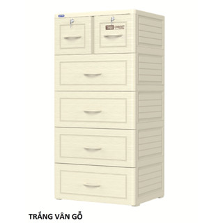 TỦ NHỰA DUY TÂN TABI VÂN GỖ TRẮNG- GIAO SIÊU TỐC