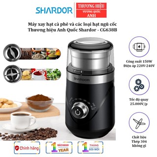 Máy xay hạt cà phê và các loại hạt ngũ cốc Thương hiệu Shardor CG638B Công suất 150W - HÀNG CHÍNH HÃNG