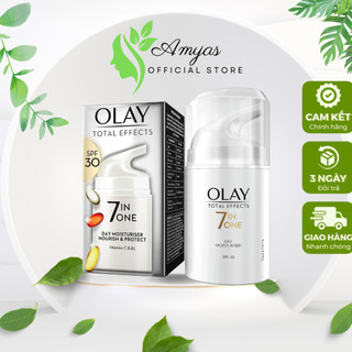 Kem dưỡng Olay Total Effects 7In1 Moisturiser Nourish&Protect 50ml giúp dưỡng da ,chống lão hóa ,giảm nám,giữ ẩm cho da