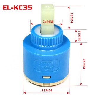 Van Ceramic 35mm thay thế cho vòi sen nóng lạnh Eurolife EL-KC35 (Xanh)