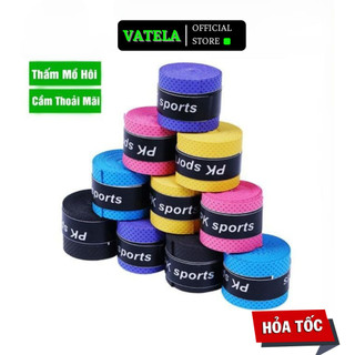 Dây quấn cán vợt cầu lông VATELA  tennis cần câu quấn cán rẻ đẹp chống trượt thấm hút mồ hôi QV08