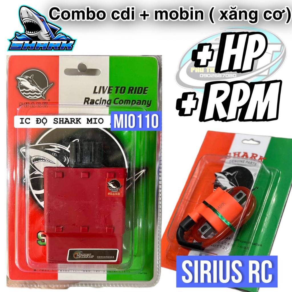 COMBO IC+ MOBIN XE MÁY  XĂNG CƠ SIRIUS / JUPITER / MIO 110 / mio 125 / LUVIAS  SHARK CDI
