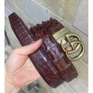 Dây Nịt Da Cá Sấu Thật Size 3.5cm - Cá Sấu Gò Vấp