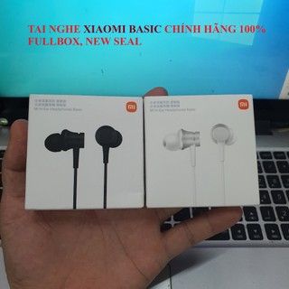 Tai nghe xiaomi mi in-ear headphones basic piston earphone - chống ồn, bass cực mạnh, vỏ nhôm