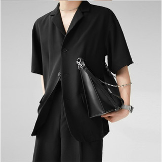 Áo blazer nam tay ngắn , form rộng Hàn quốc , phong cách trẻ trung thanh lịch