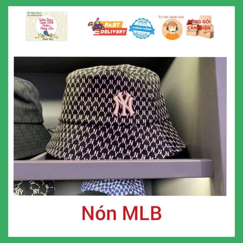 Nón bucket MLB mono