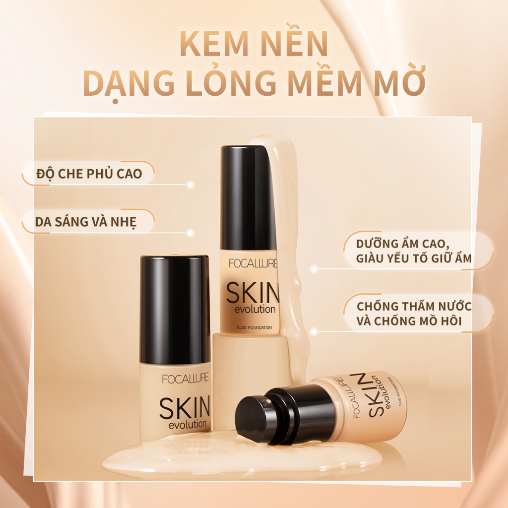 FOCALLURE Kem nền BB Cream che phủ khuyết điểm chống thấm nước 31g | BigBuy360 - bigbuy360.vn