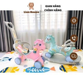 Đồ chơi xe đẩy, Ngựa bập bênh 3 in 1 Holla, Toyshoue cho bé