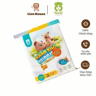 Khăn vải khô đa năng dành cho mẹ và bé mipbi 300gr/600gr/900gr