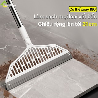 Chổi lau nhà BUNA form cứng, cây gạc nước silicon loại tốt, câu gạc bụi bẩn xung quanh nhà, cây gạc