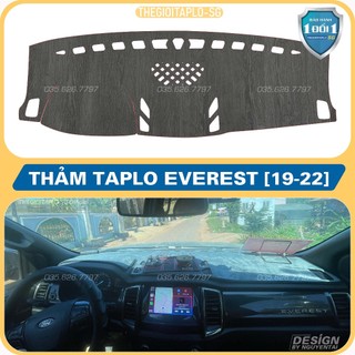 [Ford everest đời 2015 đến 2024] Thảm taplo ô tô da cacbon,da vân gỗ,và tuyết nhung 3 lớp dày 1cm chống nắng cao cấp