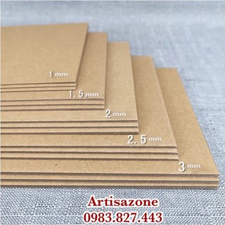 Bìa cứng dày từ 1mm - 2,5m làm bìa Scrapbook, album, sổ... - 02 tấm hoặc 04 tấm (Đọc kỹ mô tả sản phẩm)