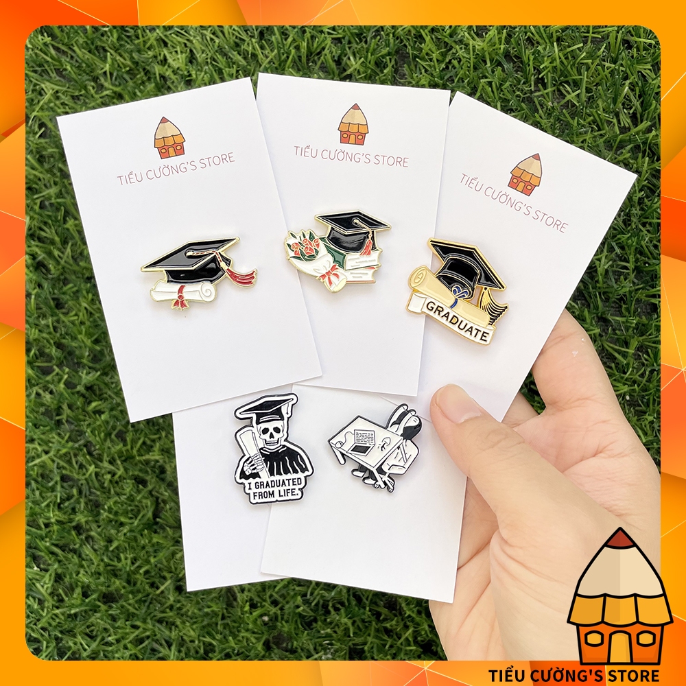 [Không kèm hộp] Ghim cài áo tốt nghiệp 2026 (Enamel pin)