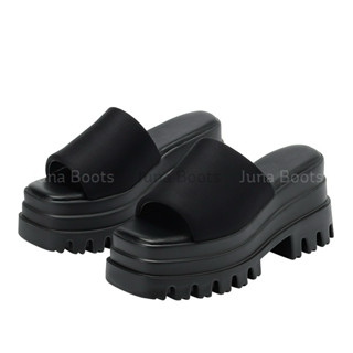 Dép Đế Xuồng Độn Quai Ngang Tôn Dáng Hở Mũi Thời Trang Hè 2024 Unisex D35 Cao 8cm Phong Cách Y2k Trẻ Trung