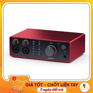 [CHÍNH HÃNG] Focusrite Scarlett 4i4 Gen 4 / 4i4 Gen 3 - Sound Card Thu Âm 4 In, 4 Our, Phần Mềm Pro Tools