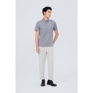 Áo thun nam Polo Cotton kháng khuẩn bền màu thương hiệu Determinant - màu Dark Grey 
