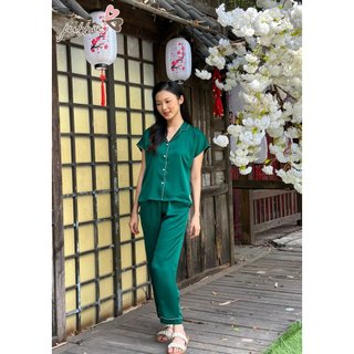 Bộ lửng dài cổ danton viền đăng Jubbie 94076