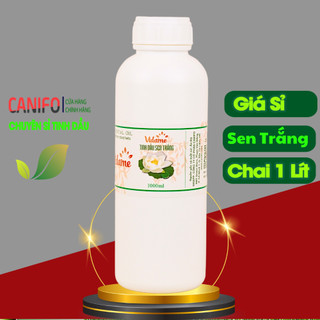 Tinh dầu hoa sen nguyên chất 1 lít Canifo - Tinh dầu sen trắng thơm phòng, hương nước hoa thơm khử mùi, xông phòng