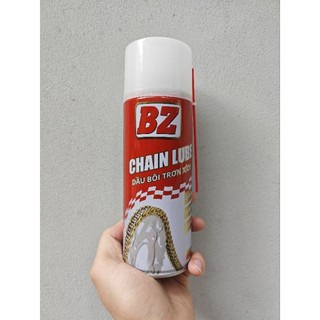 Chai Xịt Dưỡng Sên BZ CHAIN LUBE 450ml, chai bôi trơn bảo dưỡng sên BZ 450ml dạng tơ nhện bám dính giá tốt nhất