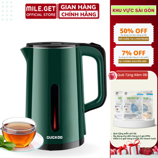 Ấm Siêu Tốc, Ấm Đun Nước Cuckoo Công Suất 1500W Dung Tích 2.5L Tự Ngắt Điện Khi Sôi 2 Lớp Cách Nhiệt, Bảo Hành 12 Tháng
