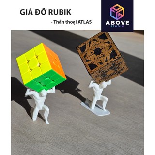 Giá Đỡ Rubik Hình Atlas - 3D In Chắc Chắn, Nâng Tầm Trải Nghiệm Giải Đố