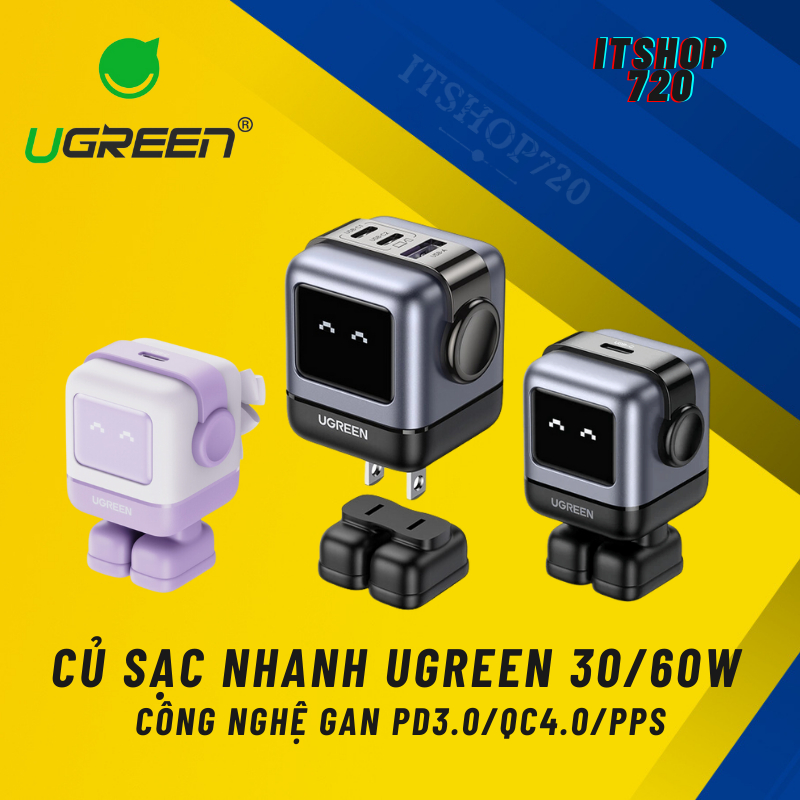 Củ sạc nhanh Ugreen 65W /100W Gan5 pro/ Anker 65W/ Ugreen 65W/ LDNIO cho Smartphone/ Tablet/ Laptop | BigBuy360 - bigbuy360.vn