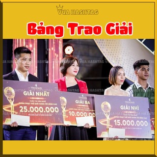 In bảng trao giải thưởng, làm bảng khen tặng trao giải theo yêu cầu - Vua Hashtag
