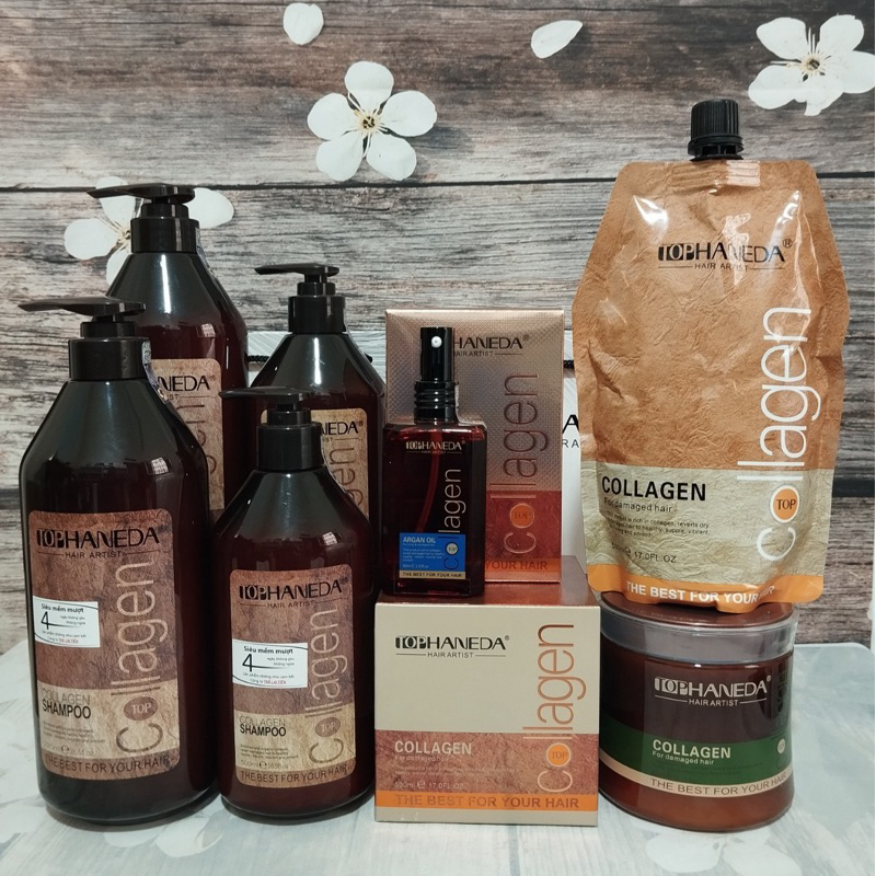 Haneda Collagen chính hãng : gội xả , hấp , tinh dầu dưỡng tóc
